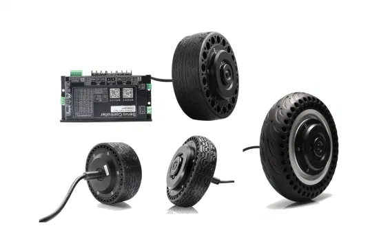 AMPS 4,5 Polegadas 1.1nm 24VDC Integrado Motor de Roda Elétrica Hub Servo Motor para Robô Agv Robô Doméstico